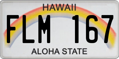 HI license plate FLM167