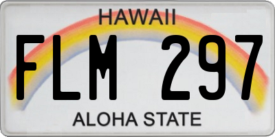 HI license plate FLM297