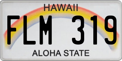 HI license plate FLM319