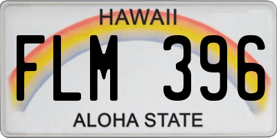 HI license plate FLM396