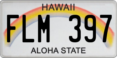 HI license plate FLM397