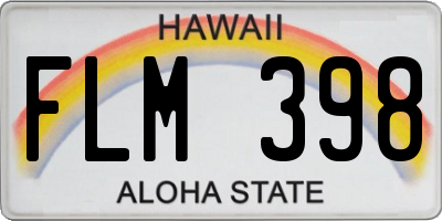HI license plate FLM398