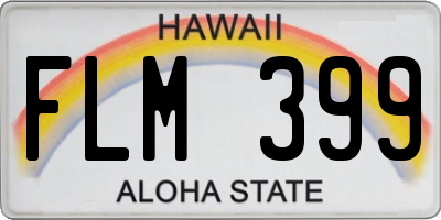 HI license plate FLM399
