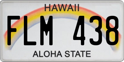 HI license plate FLM438
