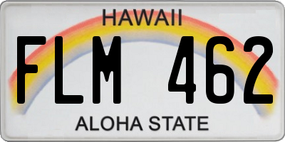 HI license plate FLM462