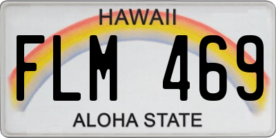 HI license plate FLM469