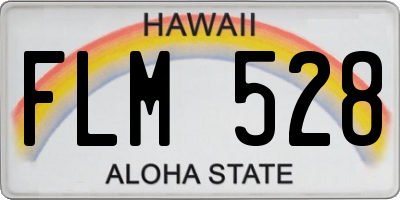 HI license plate FLM528