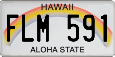 HI license plate FLM591
