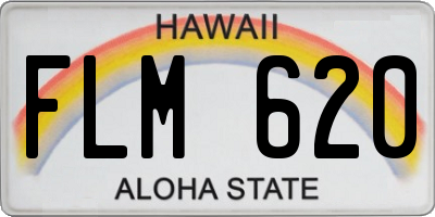 HI license plate FLM620