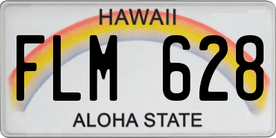 HI license plate FLM628