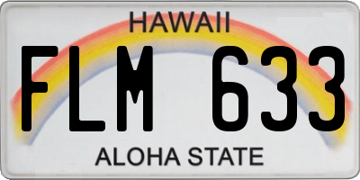 HI license plate FLM633