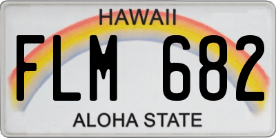 HI license plate FLM682