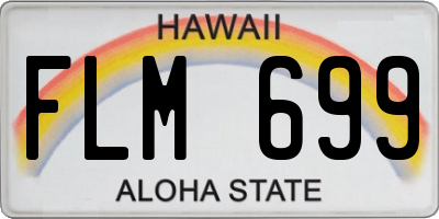 HI license plate FLM699