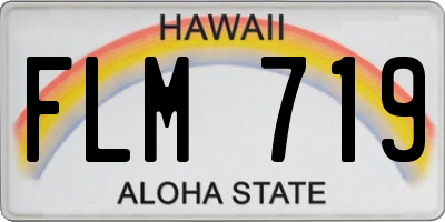 HI license plate FLM719