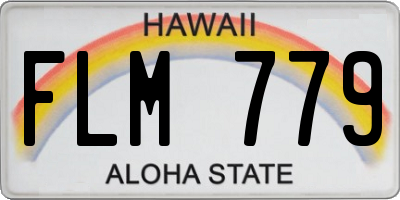 HI license plate FLM779