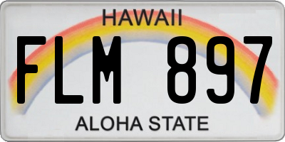 HI license plate FLM897