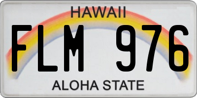 HI license plate FLM976