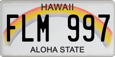 HI license plate FLM997
