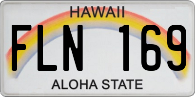 HI license plate FLN169