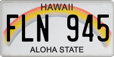 HI license plate FLN945