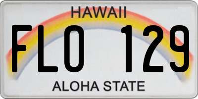 HI license plate FLO129