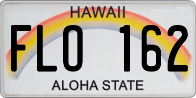 HI license plate FLO162
