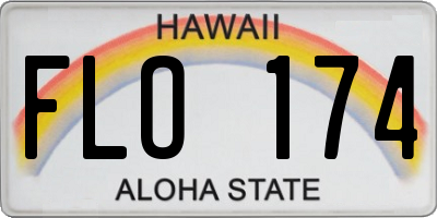 HI license plate FLO174
