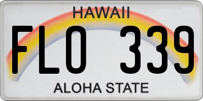 HI license plate FLO339