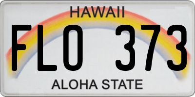 HI license plate FLO373