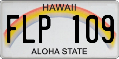HI license plate FLP109