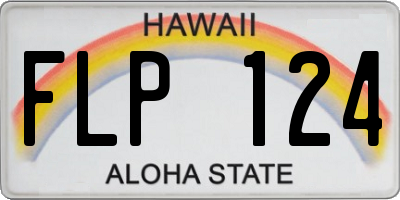 HI license plate FLP124