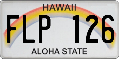 HI license plate FLP126