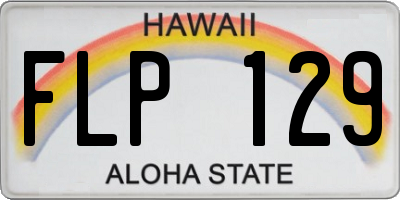 HI license plate FLP129