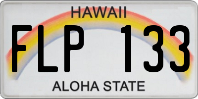HI license plate FLP133