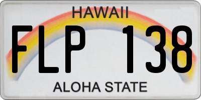 HI license plate FLP138