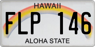 HI license plate FLP146