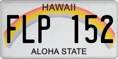 HI license plate FLP152