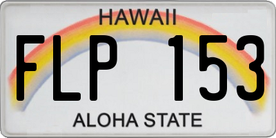 HI license plate FLP153