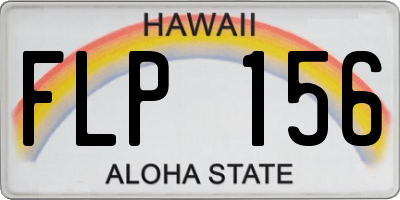 HI license plate FLP156