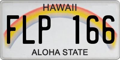 HI license plate FLP166
