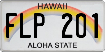 HI license plate FLP201