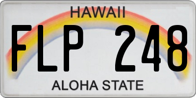 HI license plate FLP248