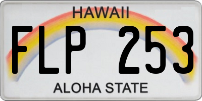 HI license plate FLP253