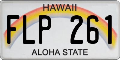 HI license plate FLP261