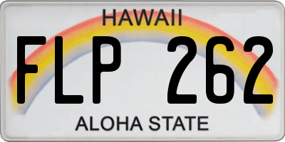 HI license plate FLP262