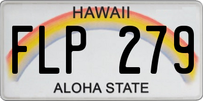 HI license plate FLP279