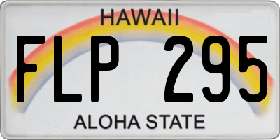 HI license plate FLP295