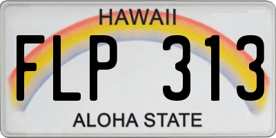 HI license plate FLP313