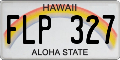 HI license plate FLP327