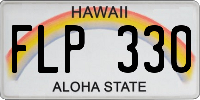 HI license plate FLP330
